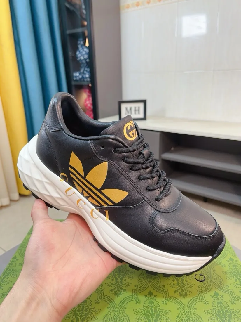 Men's shoes 💰520🌹🌹【GUCCI】pop-up casual sneakers with daddy outsole, breathable and comfortable, easy to walk, a versatile style for trendy men, upper with cowhide edge and outsole with 3D upper printing➕genuine leather lining➕Gucci's popular original outsole, sports and running style, super comfortable. Code number 38-44